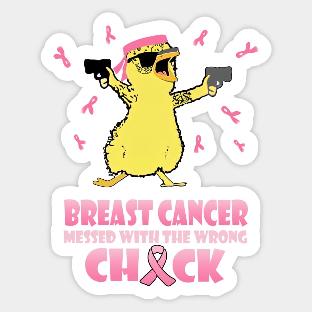 Messed With The Wrong Chick Sticker by caidcmytvroi